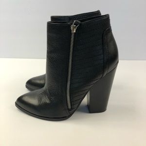 Chelsea and Zoe black booties